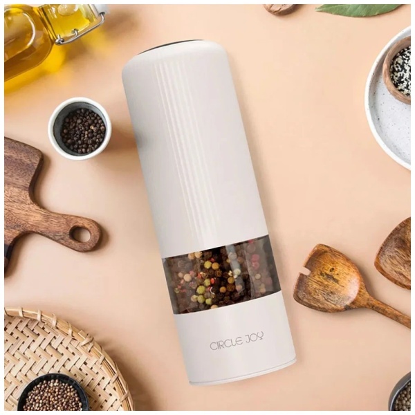 Электрическая мельница Circle Joy для специй, белый